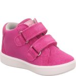 Superfit Supies pink-rózsaszín szivecskés 2 tépőzáras velúrbőr kislány gyerekcipő