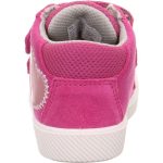 Superfit Supies pink-rózsaszín szivecskés 2 tépőzáras velúrbőr kislány gyerekcipő