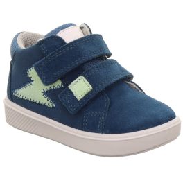   Superfit Supies kék-mentazöld villám 2 tépőzáras velúrbőr kisfiú gyerekcipő