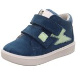 Superfit Supies kék-mentazöld villám 2 tépőzáras velúrbőr kisfiú gyerekcipő