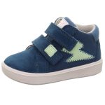 Superfit Supies kék-mentazöld villám 2 tépőzáras velúrbőr kisfiú gyerekcipő