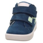 Superfit Supies kék-mentazöld villám 2 tépőzáras velúrbőr kisfiú gyerekcipő