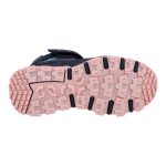 Siesta-Richter fekete-rózsaszín-kék tépőzáras-gumifűzős sympatex (vízálló) bélelt téli lány bakancs