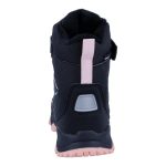 Siesta-Richter fekete-rózsaszín-kék tépőzáras-gumifűzős sympatex (vízálló) bélelt téli lány bakancs