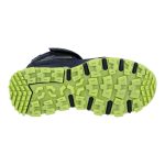 Siesta-Richter fekete-neon zöld tépőzáras-gumifűzős sympatex (vízálló) bélelt téli fiú bakancs