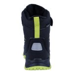 Siesta-Richter fekete-neon zöld tépőzáras-gumifűzős sympatex (vízálló) bélelt téli fiú bakancs
