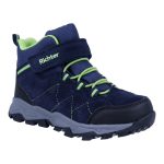 Siesta-Richter fekete-sötétkék-zöld tépőzáras-gumifűzős sympatex (vízálló) bőr fiú cipő