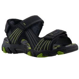 SUPERFIT 3 tépős fekete zöld/szürke csíkos sport szandál   SUPERFIT 3 tépős fekete zöld/szürke csíkos sport szandál