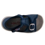 SUPERFIT csatos/ tépőzáras sötétkék vasmacskás szandál