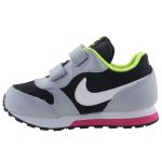 NIKE MD RUNNER 2 tépős szürke/fekete/neon/málna sportcipő