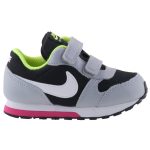 NIKE MD RUNNER 2 tépős szürke/fekete/neon/málna sportcipő