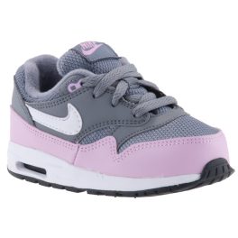 NIKE AIR MAX 1 szürke/rózsaszín fűzős sportcipő NIKE AIR MAX 1 szürke/rózsaszín fűzős sportcipő