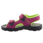Siesta-Richter 2 tépőzáras lila-neonsárga bio lány szandál