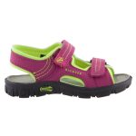 Siesta-Richter 2 tépőzáras lila-neonsárga bio lány szandál