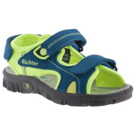 Siesta-Richter 3 tépőzáras tengerkék-neonsárga fiú bio szandál   Siesta-Richter 3 tépőzáras tengerkék-neonsárga fiú bio szandál