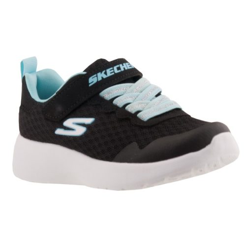 SKECHERS fekete / babakék MOSÓGÉPBEN MOSHATÓ tépőzáras / gumifűzős cipő 27-35