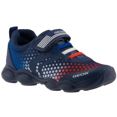 GEOX MUNFREY BOY FRACE kék/fehér/piros lélegző talpú sportcipő