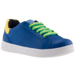 GEOX DJROCK BOY BRASIL kék-zöld-sárga lélegző talpú sportcipő   GEOX DJROCK BOY BRASIL kék-zöld-sárga lélegző talpú sportcipő