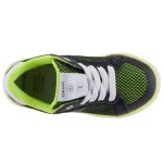 GEOX KOMMODOR neonzöld/fekete LEDES TALPÚ TÖLTHETŐ ON/OFF lélegző talpú cipő