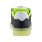 GEOX KOMMODOR neonzöld/fekete LEDES TALPÚ TÖLTHETŐ ON/OFF lélegző talpú cipő