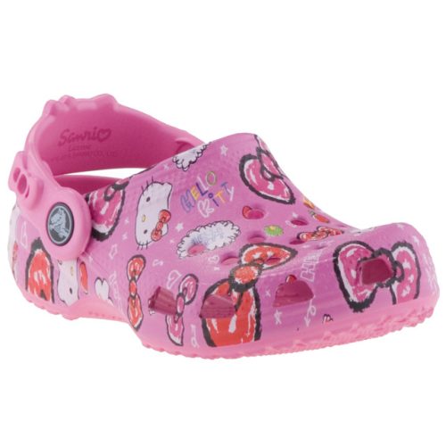 CROCS HELLO GOOD TIMES rózsa mintás papucs 21-35