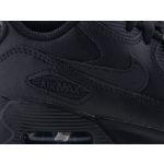 NIKE Air Max 90 Leather fekete bőr fűzős sportcipő