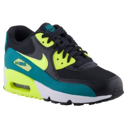 NIKE AIR MAX 90 MESH fekete/zöld/neon fűzős sportcipő NIKE AIR MAX 90 MESH fekete/zöld/neon fűzős sportcipő