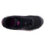 NIKE Air Max 90 Print Mesh fekete-lila-fehér-mintás fűzős lány sportcipő