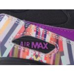 NIKE Air Max 90 Print Mesh fekete-lila-fehér-mintás fűzős lány sportcipő