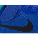 NIKE Flex RUN tengerkék/zöld gumis/tépőzáras futócipő