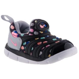 NIKE DYNAMO FREE PRINT fekete/színes pöttyös belebújós sport cipő   NIKE DYNAMO FREE PRINT fekete/színes pöttyös belebújós sport cipő