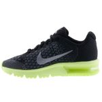 NIKE AIR MAX SEQUENT 2 fekete/szürke/lime futó cipő