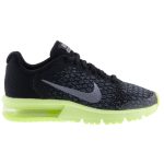 NIKE AIR MAX SEQUENT 2 fekete/szürke/lime futó cipő