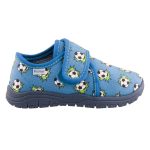 SIESTA-RICHTER tépős zárt kék/zöld focis vászon váltócipő