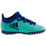 ADIDAS X TANGO zöld/sötétkék belebújós/fűzős MŰFÜVES focicipő