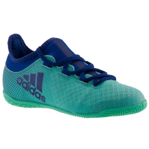 ADIDAS X TANGO zöld/sötétkék belebújós/fűzős TEREM focicipő