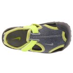 NIKE SUNRAY PROTECT szürke/neon sárga gyerek vízi szandál