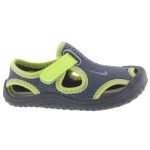 NIKE SUNRAY PROTECT szürke/neon sárga gyerek vízi szandál