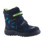 SUPERFIT 2 tépős GTX VÍZÁLLÓ sötétkék/neonzöld téli hótaposó