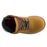 ACEBOS VERDE homok/olajzöld fűzős/cipzáras bőr bakancs