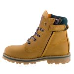 ACEBOS VERDE homok/olajzöld fűzős/cipzáras bőr bakancs