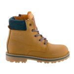 ACEBOS VERDE homok/olajzöld fűzős/cipzáras bőr bakancs