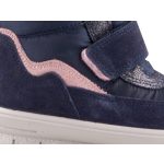 SUPERFIT 2 tépős sötétkék/világos rózsaszín csillogós GTX Vízálló magasszárú hótaposó