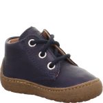 Superfit Saturnus sötétkék fűzős nappa bőr kisfiú első lépés gyerekcipő