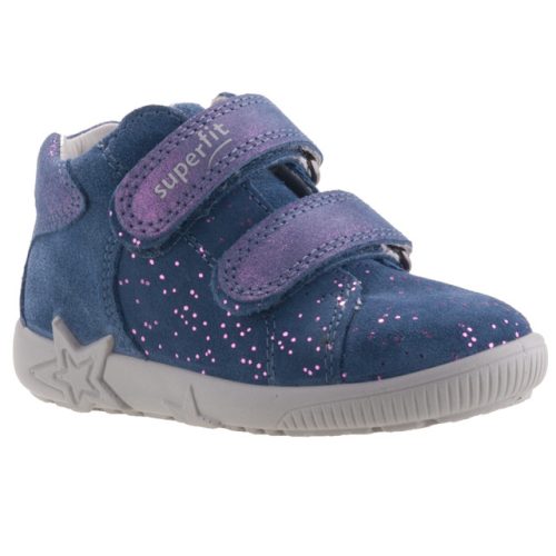 SUPERFIT 2 tépős kék/lila bőrbéléses cipő 