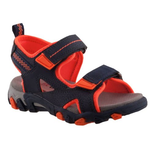 SUPERFIT 2 tépőzáras fekete/neon narancs gyerek szandál 27-35