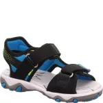 Superfit Mike 3.0 kék-zöld 2 tépőzáras bőr-textil kisfiú gyerekszandál (1-009465-0010)