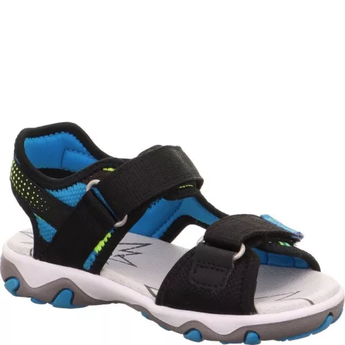 Superfit Mike 3.0 kék-zöld 2 tépőzáras bőr-textil kisfiú gyerekszandál (1-009465-0010)