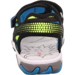 Superfit Mike 3.0 kék-zöld 2 tépőzáras bőr-textil kisfiú gyerekszandál (1-009465-0010)