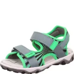 Superfit Mike 3.0 zöld 2 tépőzáras bőr-textil kisfiú gyerekszandál (1-009465-7500)